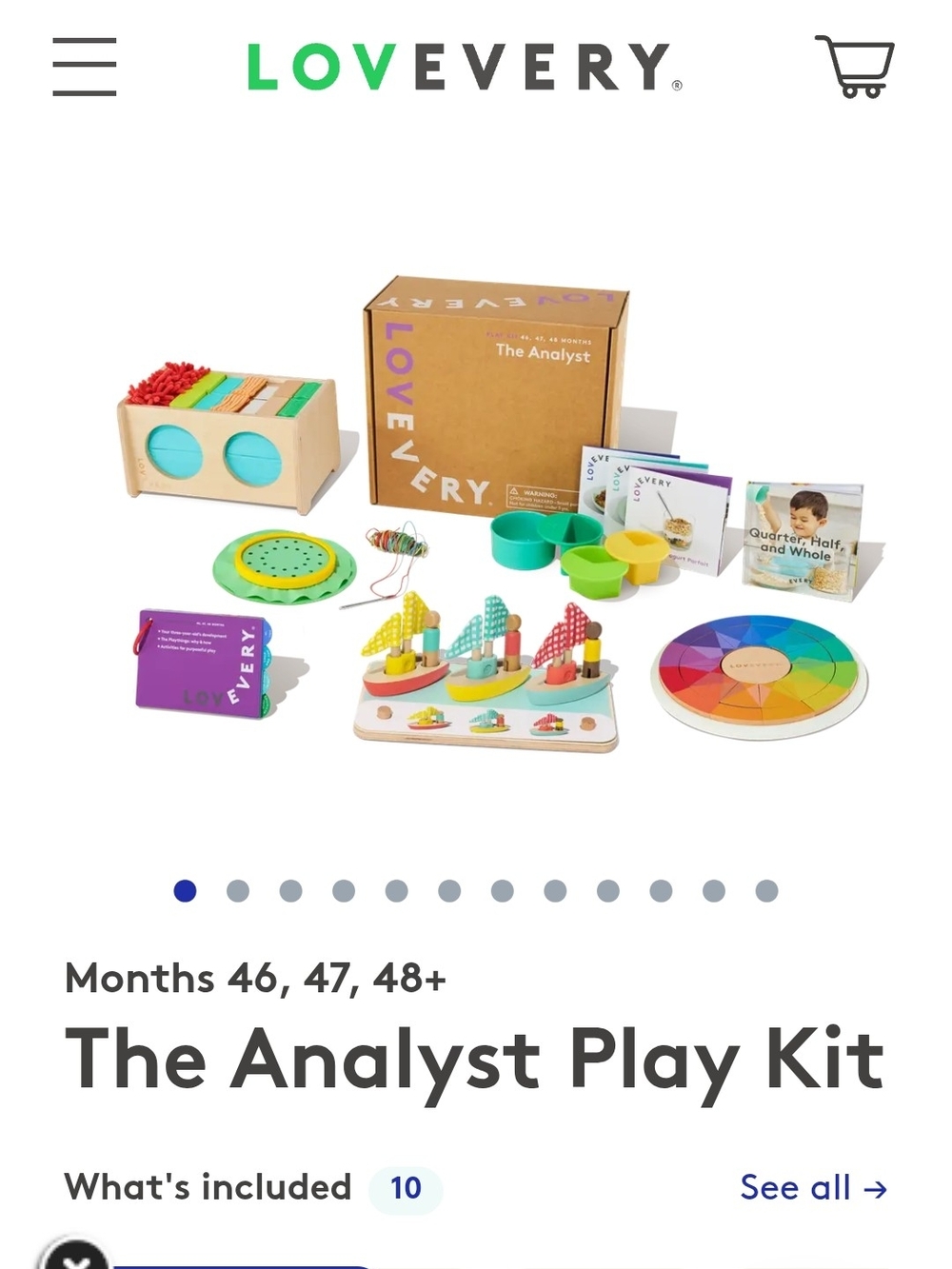 Lovevery The Analyst Play Kit — Multicolor Educational Toy Set for Kids